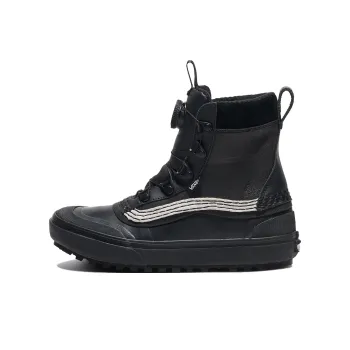Vans Warm Water-Resistant Wear-Resistant Slip-Resistant Short Snow Boots Unisex Black