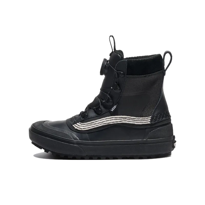 Vans Warm Water-Resistant Wear-Resistant Slip-Resistant Short Snow Boots Unisex Black-0