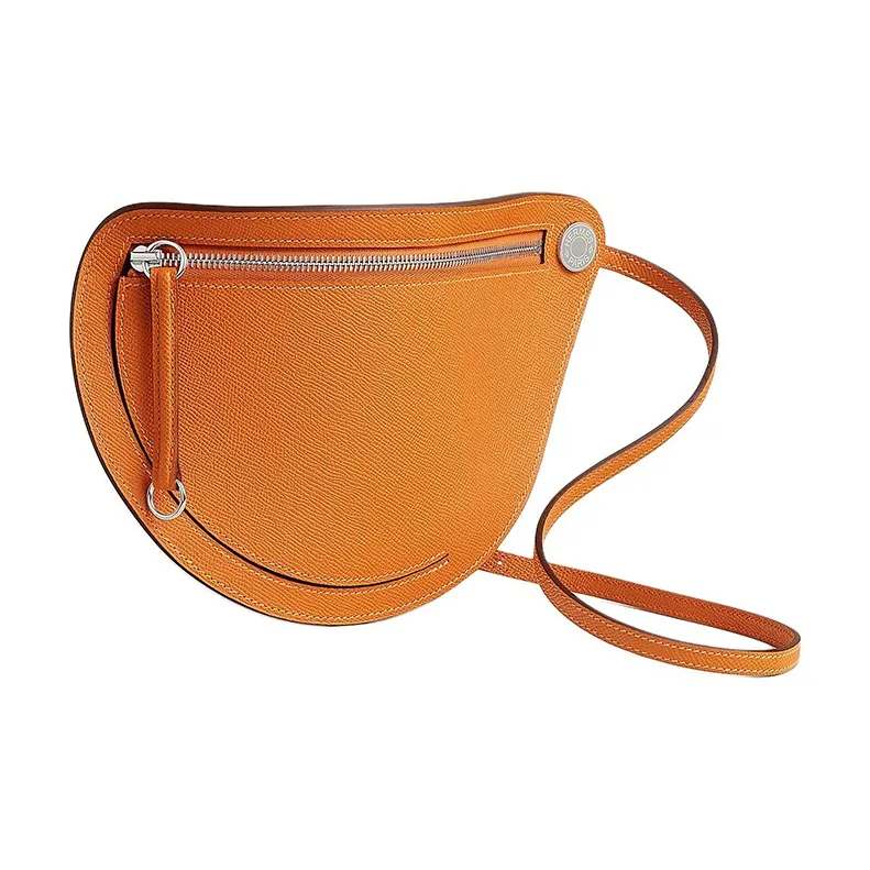 HERMES Petite Course Epsom Leather Crossbody Bag, Shoulder Bag Women's I9 Abricot Apricot-1