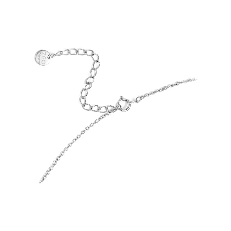 Sanrio S925 Silver, Princess On The Run, Collarbone Chain Necklace, Gift Box Set Women's-3