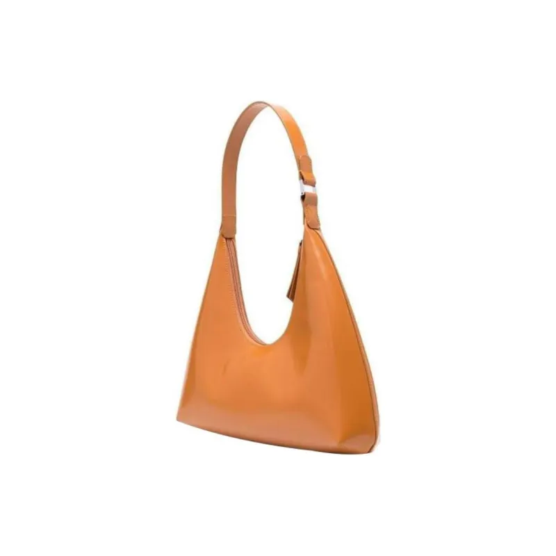 By Far Cow Leather Clutches Shoulder Bags Women's Bright Brown-1