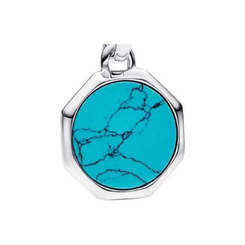 Pandora 925 Sterling Silver Charms / Pendants Women's Turquoise-1