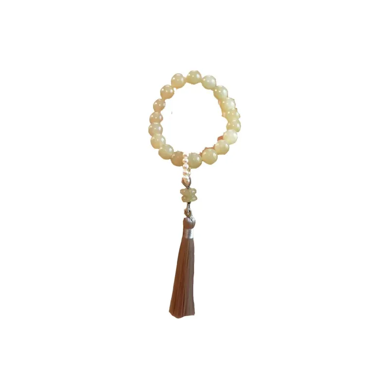 Andaozi Hetian Jade Bracelets Pale Greenish White Jade Women's-0