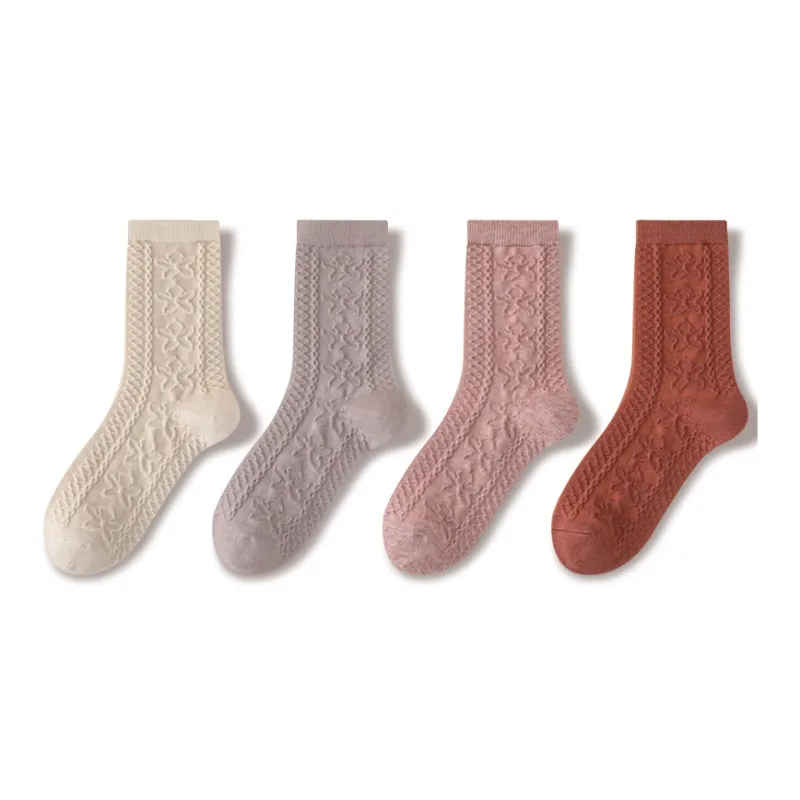 JIAZINI Mid Calf Socks Women's 4 Pack-10