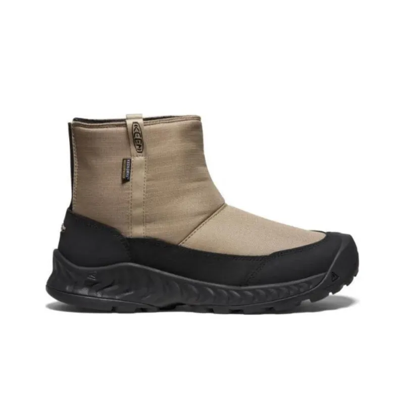KEEN HOOD NXIS PULL ON WP Warm And Wear Resistant Short Snow Boots Men's Khaki-1