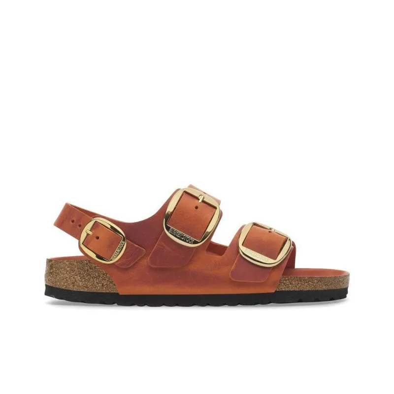 Birkenstock Milano Big Buckle Comfortable And Versatile Strap Sandals Women's Orange Regular-1