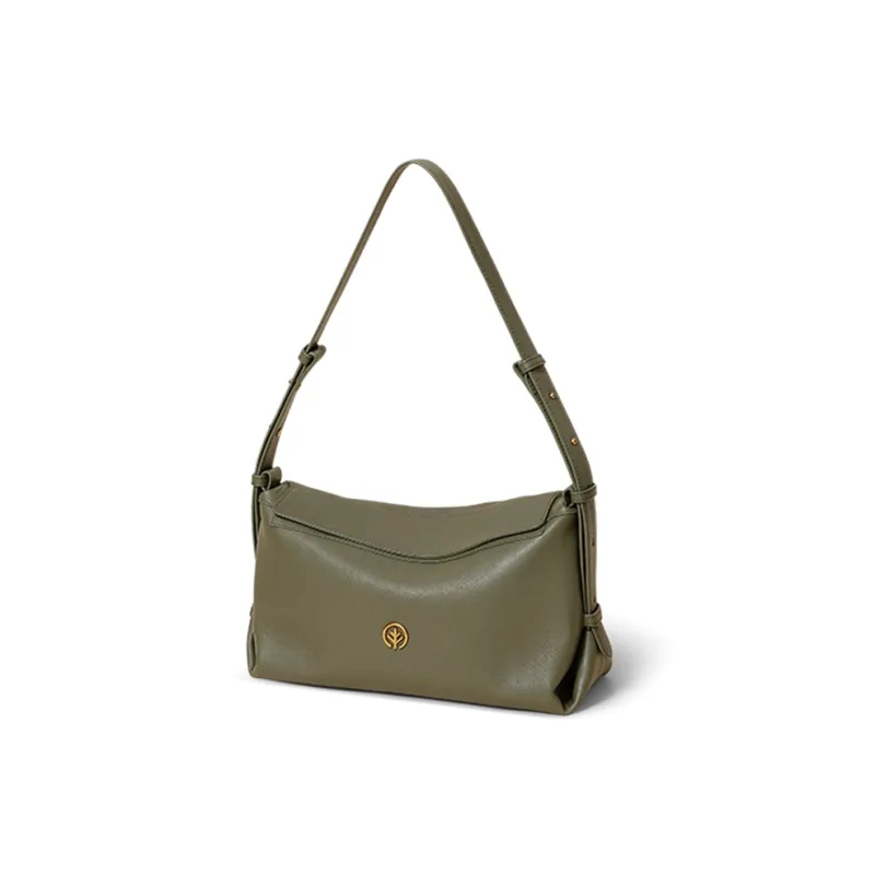 BAGTREE Imported Top Grain Vegetable Tanned Genuine Leather Pillow Shoulder Bag Regular Unisex Multicolor-28