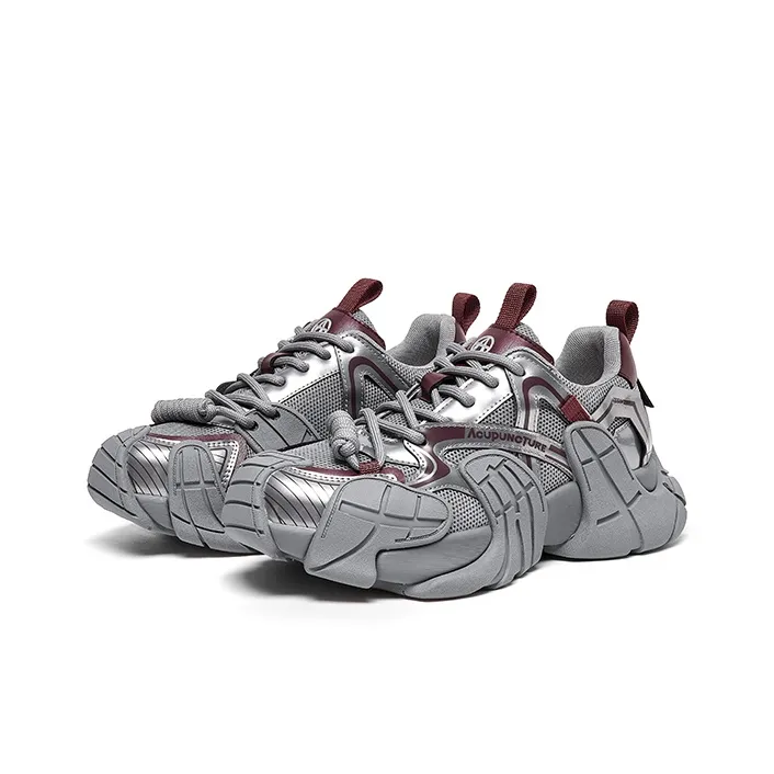 Acupuncture A Collection Cushioned Wear-Resistant Height Increasing Low-Top Chunky Sneakers Women's-2