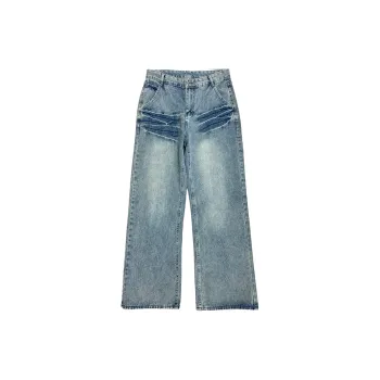PAINT STAIN Jeans Unisex Blue Single Item