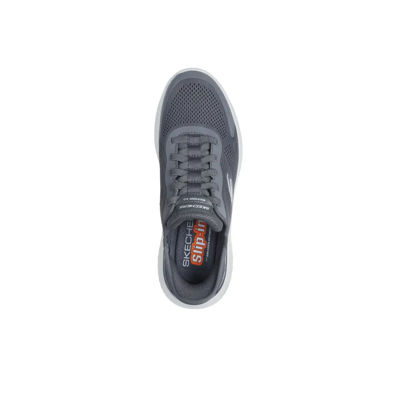 Skechers BOUNDER 2.0 Slip Resistant And Breathable Low Top Casual Shoes Men's Gray-3