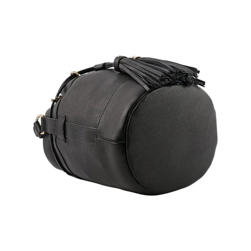 See By Chloe Grain Goatskin Bucket Bag, Shoulder Bag, Crossbody Bag Regular Women's Black-3