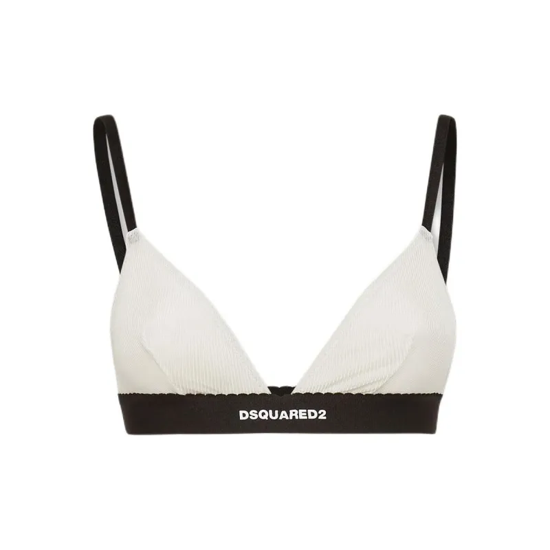 DSQUARED 2 Logo band Lace Bralette-0