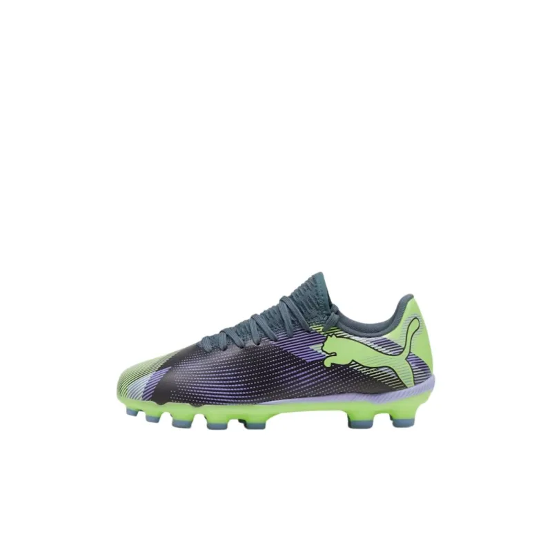 PUMA FUTURE 7 PLAY Anti Slip Wear Resistant Low Top Kids' Soccer Shoes Purple Kids'-0