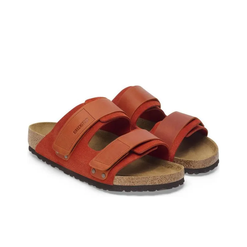 Birkenstock Uji Slip-Resistant Slide Slippers Unisex Orange Regular-3
