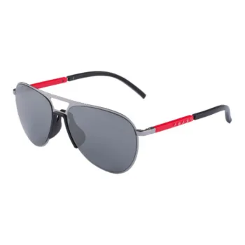 PRADA Metal Aviator Sunglasses Men's Gray