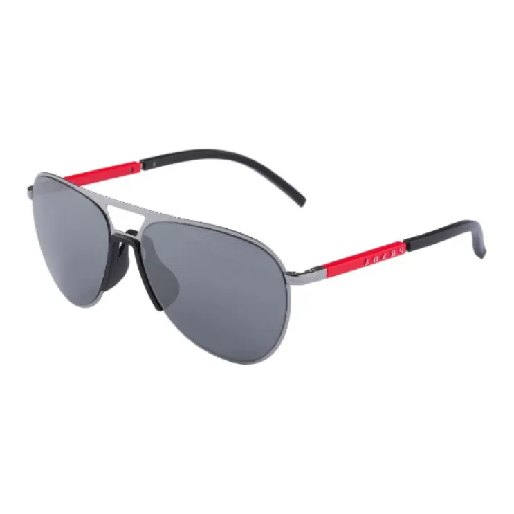 PRADA Metal Aviator Sunglasses Men's Gray-0
