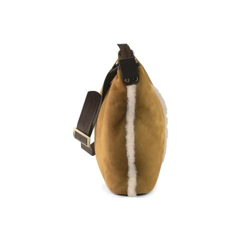 UGG Sheepskin Shoulder Bag Crossbody Bag Large Size Women's Chestnut-2