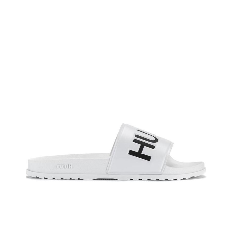 Hugo boss white sliders online