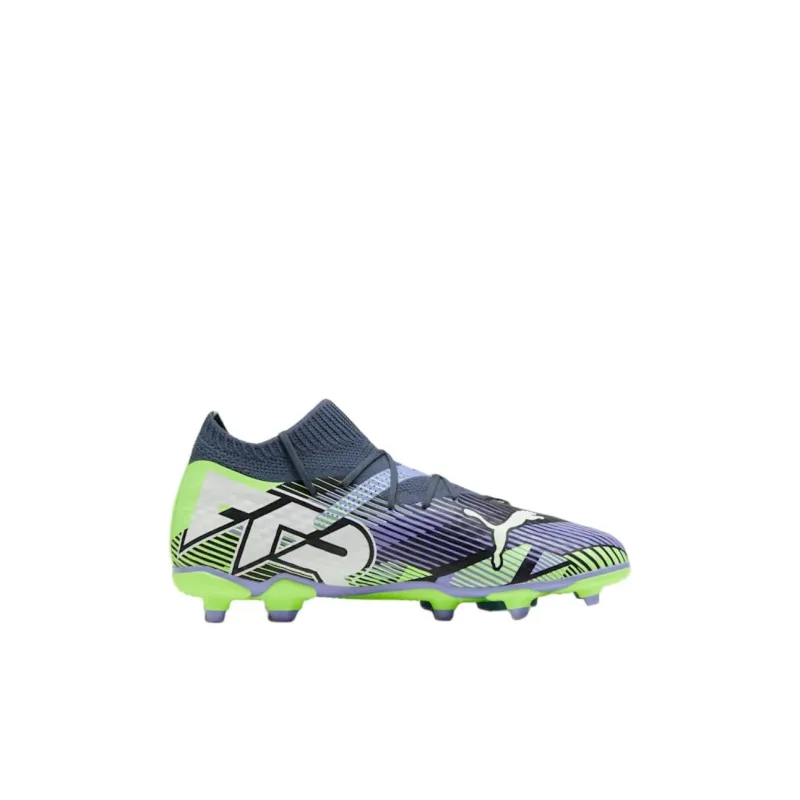 PUMA FUTURE 7 PRO Anti Slip Wear Resistant Low Top Kids' Soccer Shoes Gray Green Kids'-1