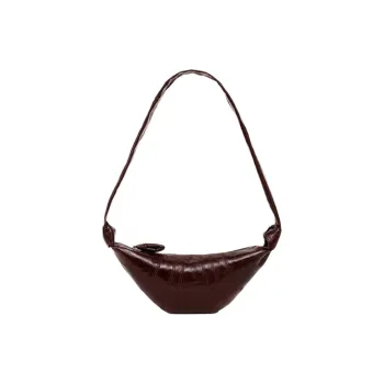 Lemaire Cotton Croissant Bag Shoulder Bag Crossbody Bag Small Size Unisex Chocolate