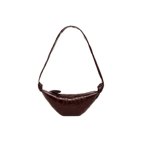 Lemaire Cotton Croissant Bag Shoulder Bag Crossbody Bag Small Size Unisex Chocolate