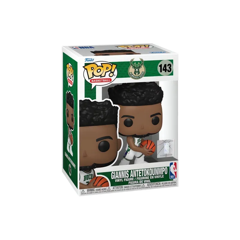 Funko Pop! Basketball Nba Milwaukee Bucks Giannis Antetokounmpo 2021-22 City Edition Jersey Figure #143-1