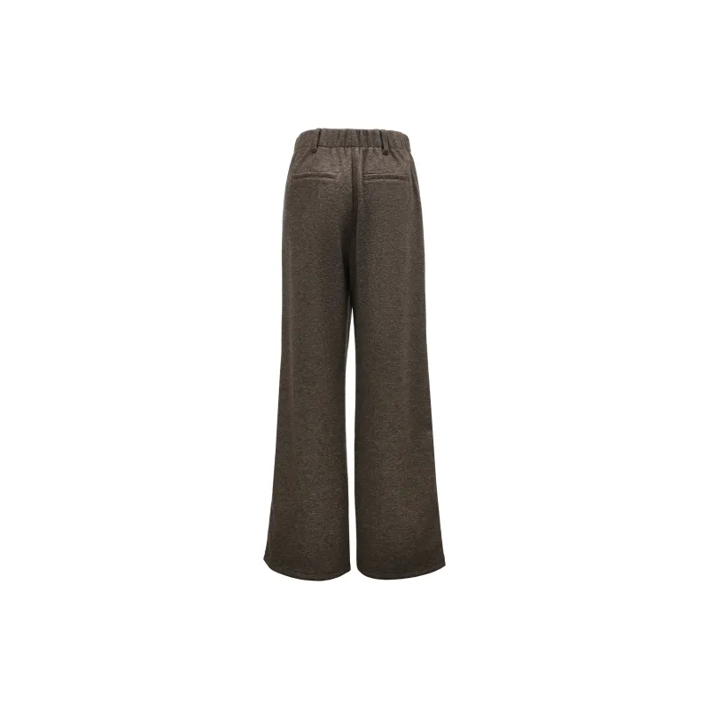 ONLY Casual Pants Women's Brown Floral Yarn-1