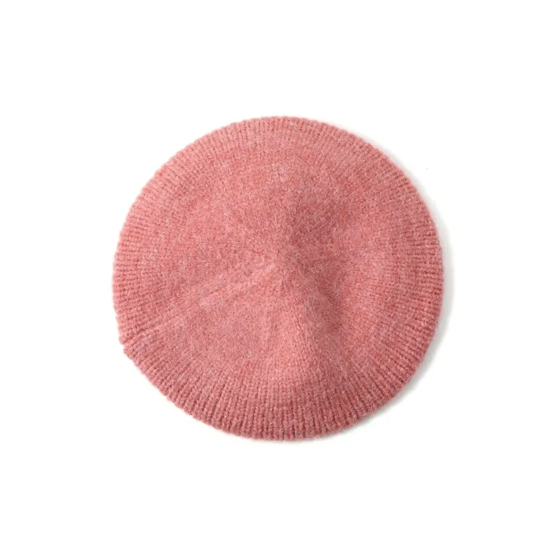 FREE RABBITⅡ Fall And Winter Fashion Warm Plush Knitted Fabric Painter Beret Women's-4