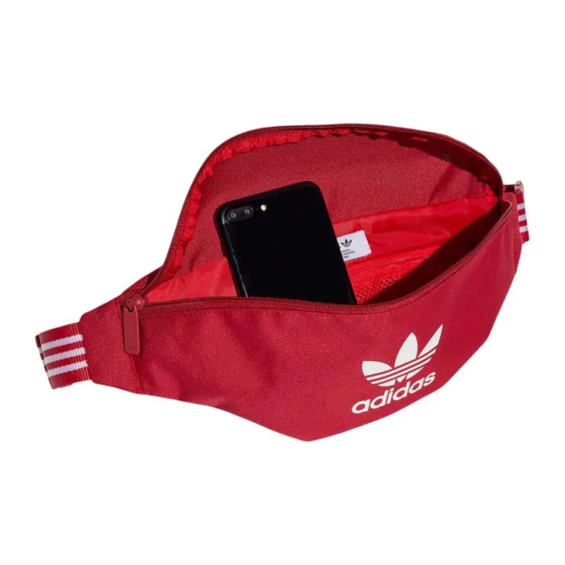 Adidas Originals Recycled Polyester One Shoulder Crossbody Fanny Pack Unisex Red-3