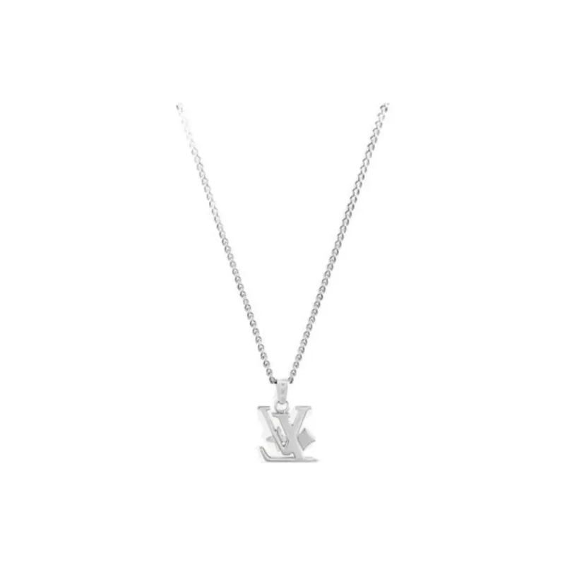 LOUIS VUITTON Stainless Steel Necklaces Men's Silver-0