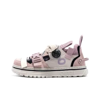 OETZI Ultra light Series 1 Skateboard Shoes Unisex Low Top Pink Gray