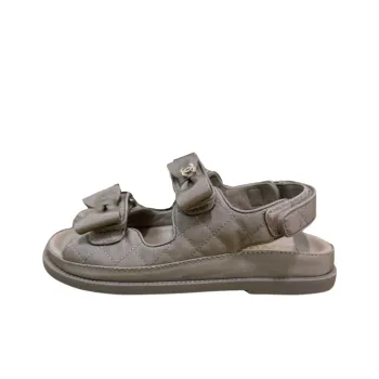 CHANEL Strap Sandals Women's Gray