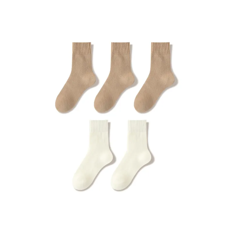 JIAZINI Mid Calf Socks Women's 5 Pack-7