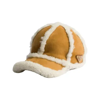 PRADA Shearling Baseball Cap