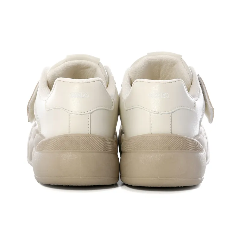 Lovely You Abrasion Resistant Slip Resistant Low Top Casual Shoes Women's White Brown-3