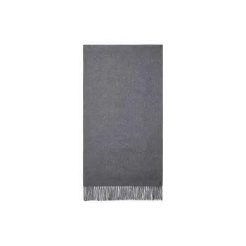 Moncler Cashmere Felt Knit Scarves Men's Gray