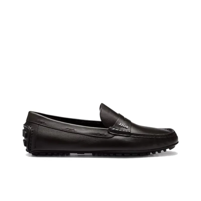 HUGO BOSS Mokasin Shoes Dark Brown-1
