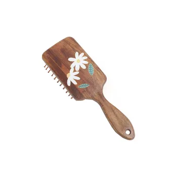 XIBI Wood Grain Painted Airbag Comb Straight Hair