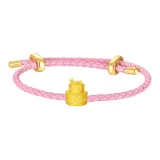 Gold Birthday Cake Bracelet-Pink