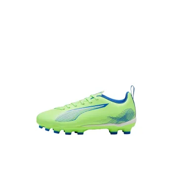 PUMA Ultra 5 Non-slip Support Low-Top Kids' Soccer Shoes Blue Green Kids'
