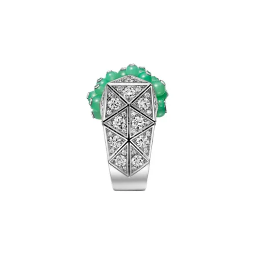 CARTIER White Gold Rings Unisex Green