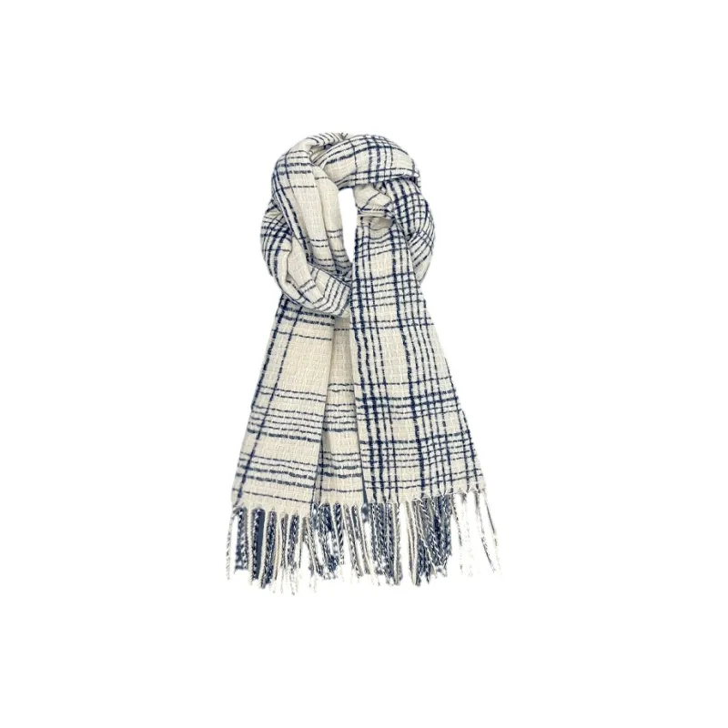 FREE RABBITⅡ Fall And Winter Korean Style British Vintage Thickened Warm Shawl Scarf Unisex-2