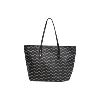 Gerlanx PU Tote Bag Shopping Bag Shoulder Bags Large Size Women's Black/Brown