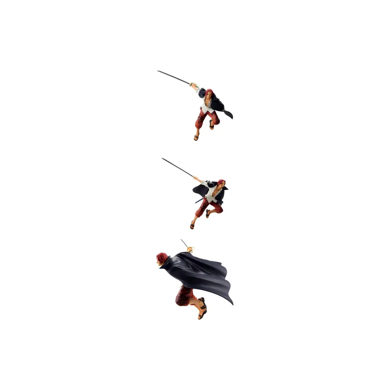 BANDAI Glass Factory, One Piece BRC Battle Instant, Four Admirals, Red Haired Shanks, Figure Bonus Gifts 17cm-3
