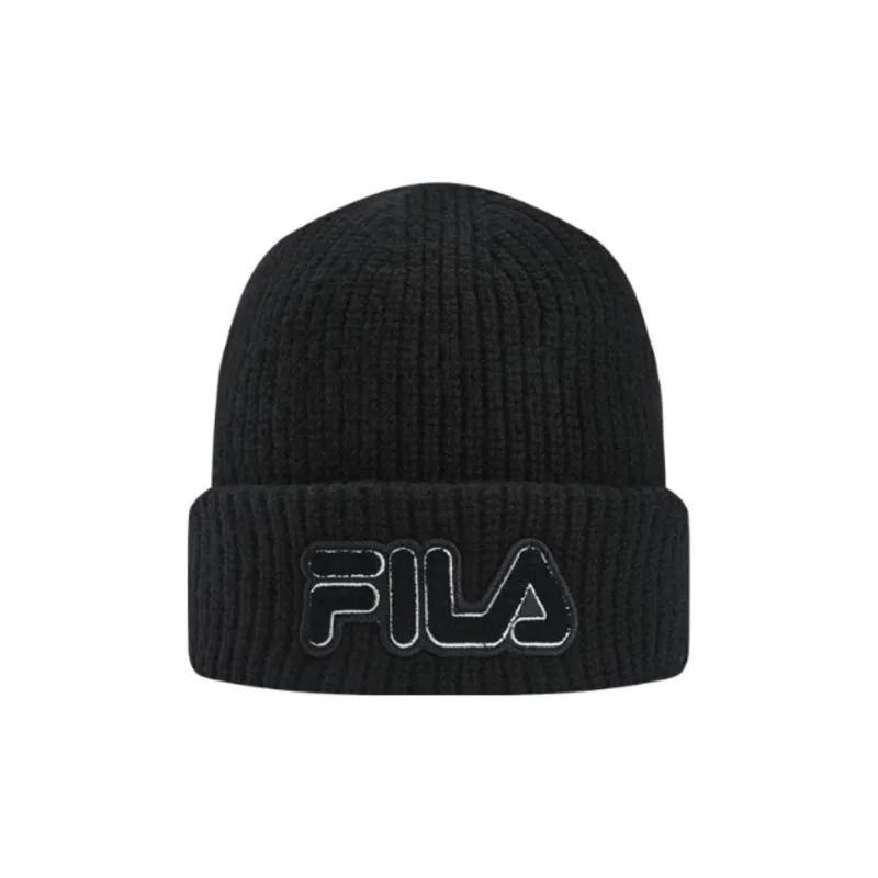 FILA Sheep Wool Beanies Unisex Black-1