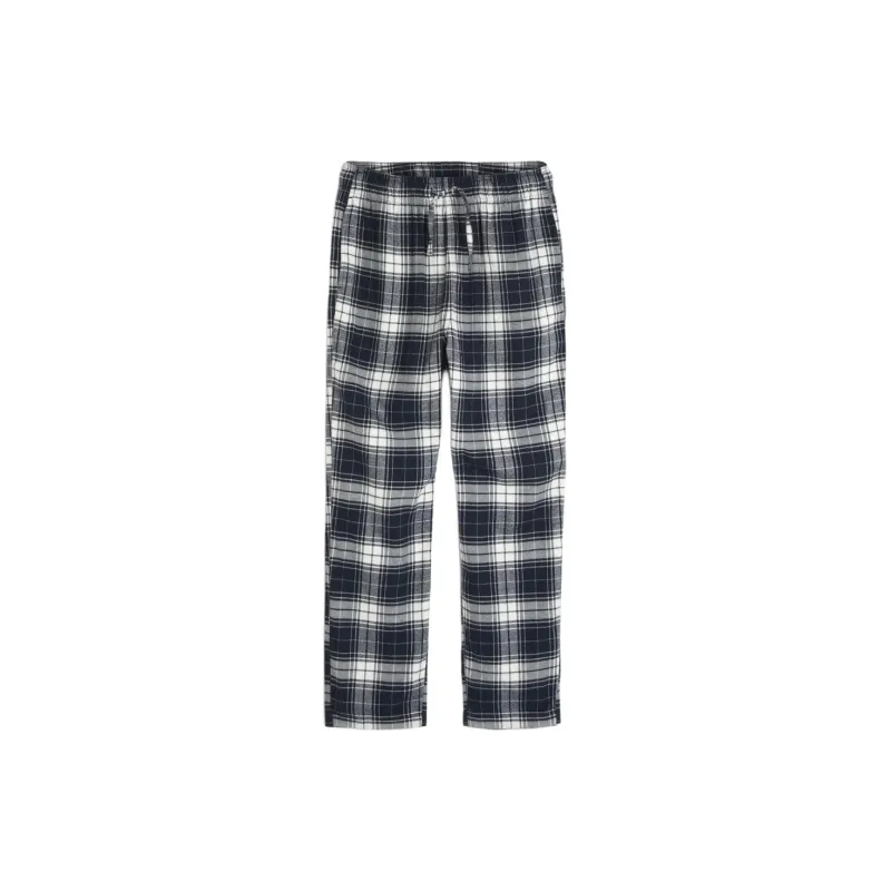 Hollister Pajama Pants Men's Navy Plaid-0