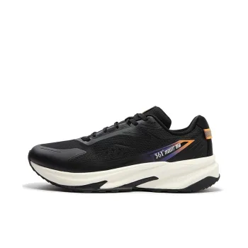361° Cushioning Anti Slip And Wear Resistant Low Top Casual Running Shoes Men's Black Orange