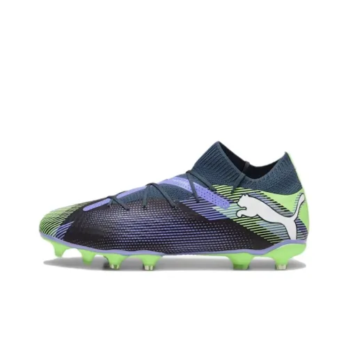 PUMA FUTURE 7 PRO Anti Slip Wear Resistant Soccer Shoes Men's Blue Green