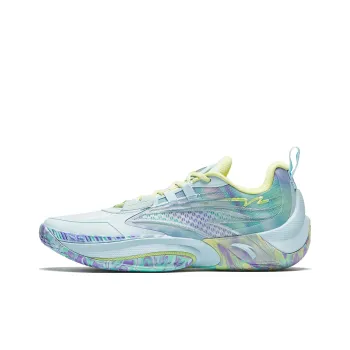 Anta Instantaneous 1 V2 Cushioning Anti Slip And Wear Resistant Low Top Basketball Shoes Men's Blue Yellow