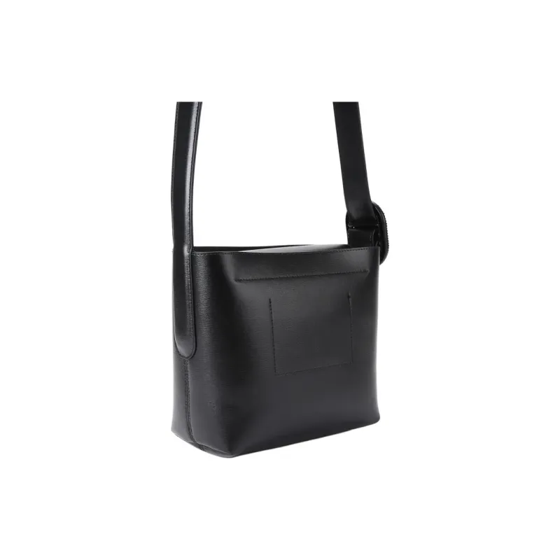 Kurt Geiger London Leather Bucket Bag Handbag Shoulder Bag Small Size Women's Black-2
